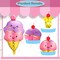 12pcs Large Ice Cream Balloons Foil Balloons(Pink, Purple, Blue, Yellow)